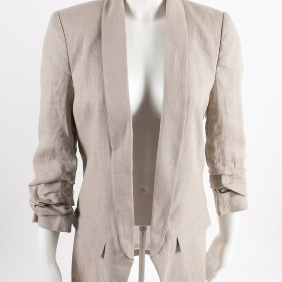 zara linen jacket womens